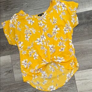 West Kei Yellow Floral Blouse